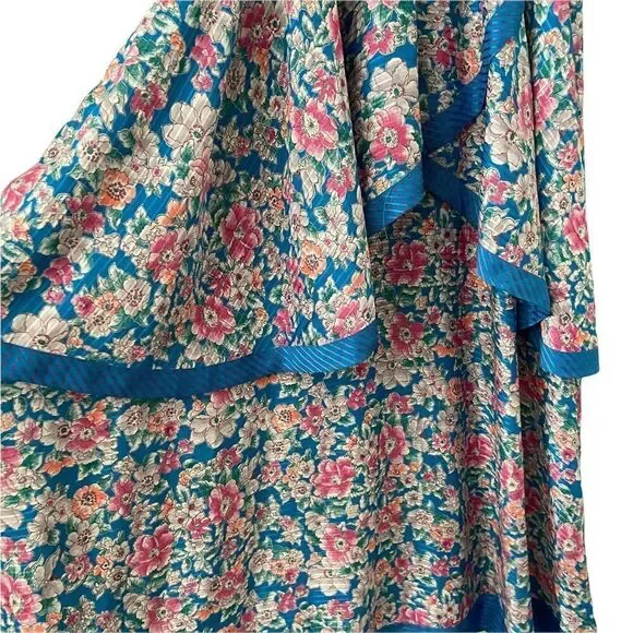 Vintage Designer Diane Freis Floral Maxi Dress - Picture 10 of 11